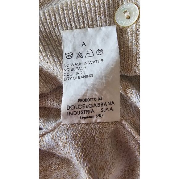 Dolce and Gabbana Vintage Button Down Sweater Cardigan Viscose Blend, Sz S - Picture 5 of 12